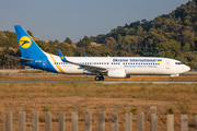 Ukraine International Airlines Boeing 737-84R (UR-PSE) at  Rhodes, Greece