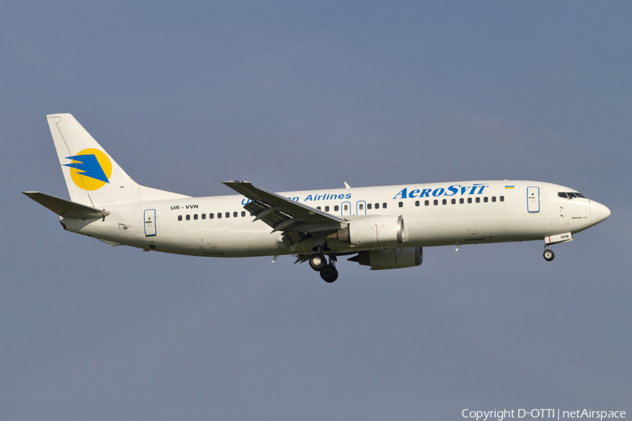 Aerosvit Airlines Boeing 737-4Y0 (UR-VVN) | Photo 323336