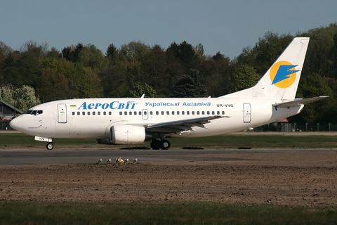 Aerosvit Airlines Boeing 737-5L9 (UR-VVQ) at  Hamburg - Fuhlsbuettel (Helmut Schmidt), Germany