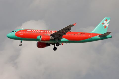 Windrose Airlines Airbus A320-212 (UR-WRM) at  Dubai - International, United Arab Emirates