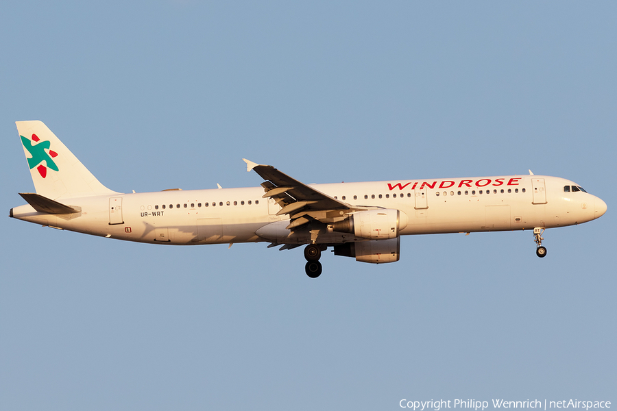 Windrose Airlines Airbus A321-211 (UR-WRT) | Photo 333896