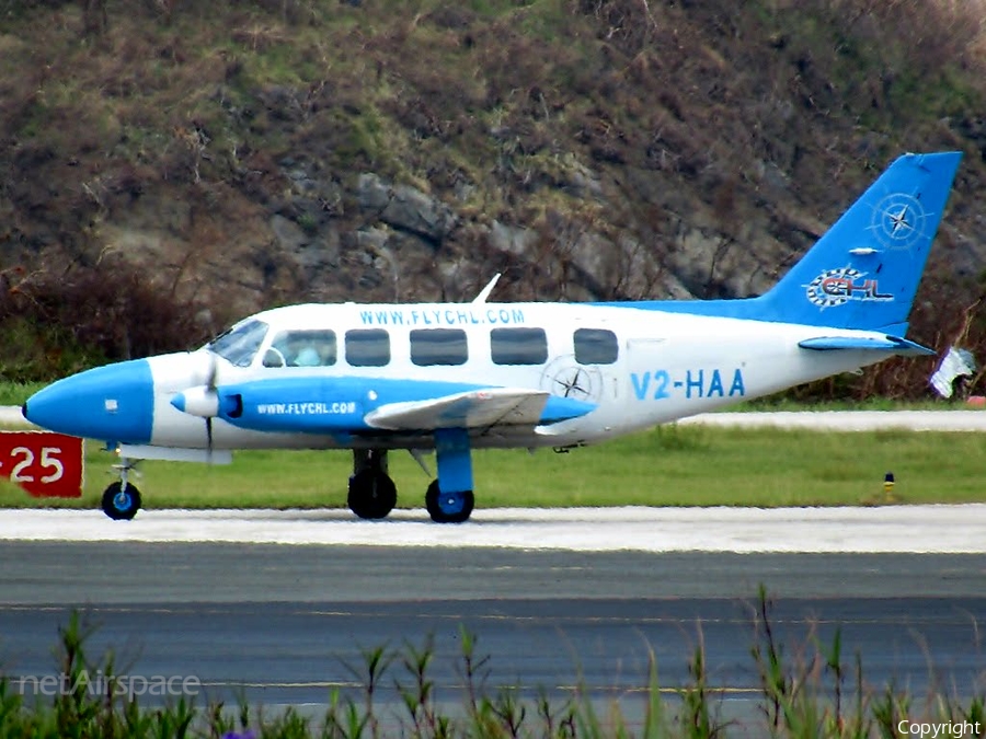 Caribbean Helicopters (CHL) Piper PA-31-350 Navajo Chieftain (V2-HAA) | Photo 193377