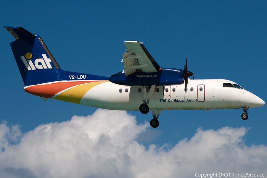 LIAT - Leeward Islands Air Transport de Havilland Canada DHC-8-102 (V2-LDU) | Photo 216819