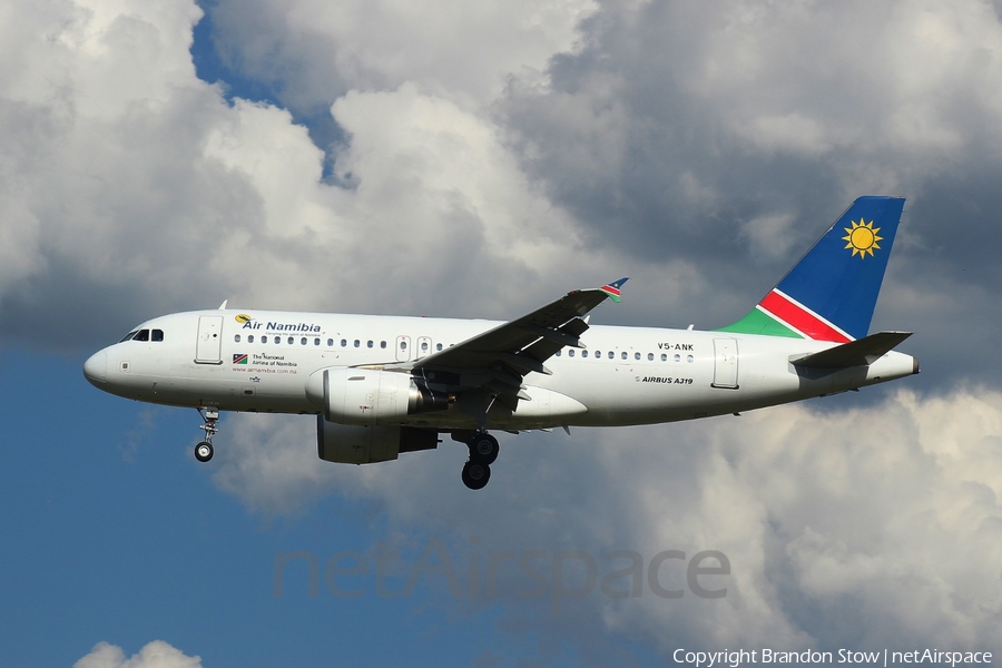 Air Namibia Airbus A319-112 (V5-ANK) | Photo 360574