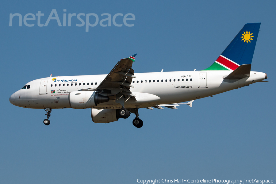 Air Namibia Airbus A319-112 (V5-ANL) | Photo 154462