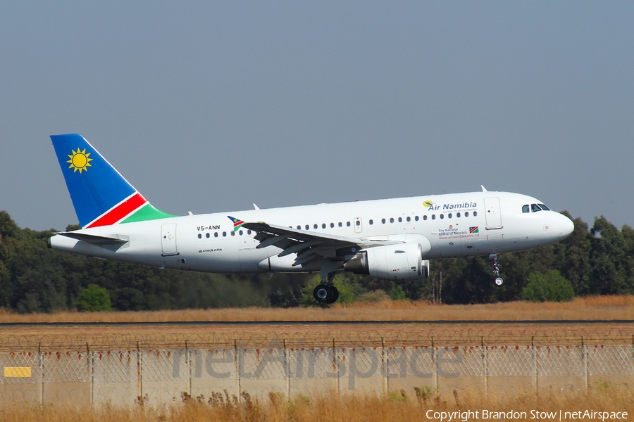 Air Namibia Airbus A319-112 (V5-ANN) | Photo 352217