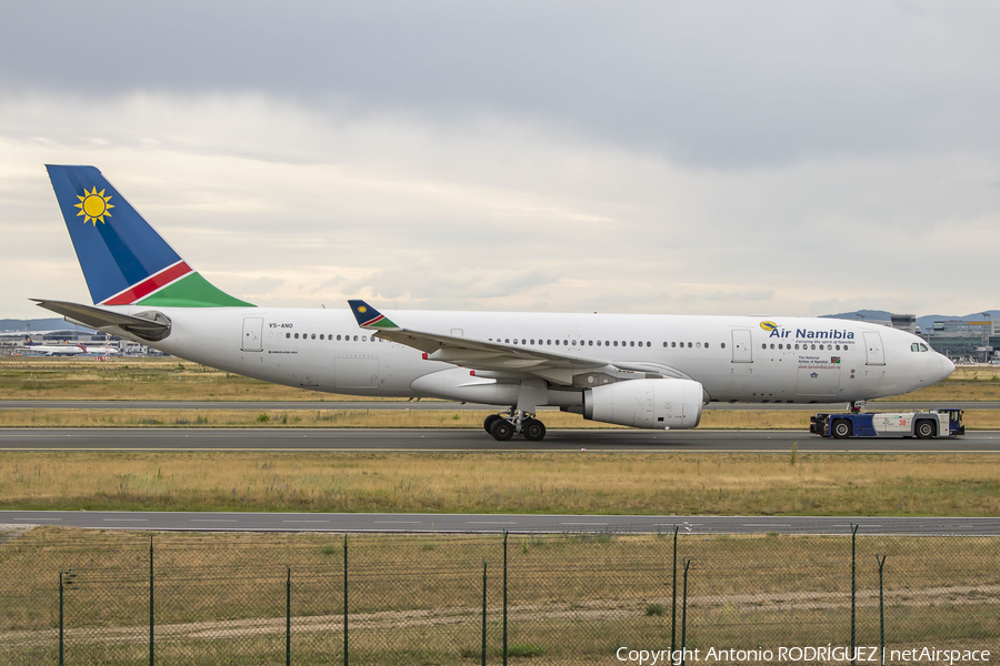 Air Namibia Airbus A330-243 (V5-ANO) | Photo 378286