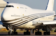 Brunei Sultan's Flight Boeing 747-430 (V8-ALI) at  London - Heathrow, United Kingdom
