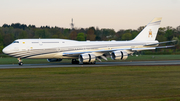 Brunei Sultan's Flight Boeing 747-8LQ(BBJ) (V8-BKH) at  Hamburg - Fuhlsbuettel (Helmut Schmidt), Germany