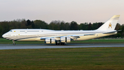 Brunei Sultan's Flight Boeing 747-8LQ(BBJ) (V8-BKH) at  Hamburg - Fuhlsbuettel (Helmut Schmidt), Germany