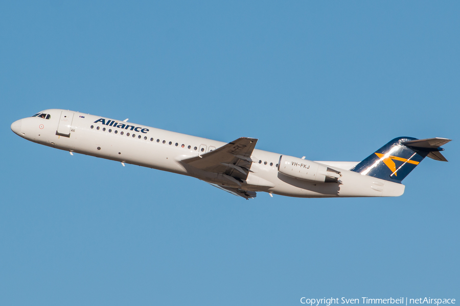 Alliance Airlines Fokker 100 (VH-FKJ) | Photo 285053