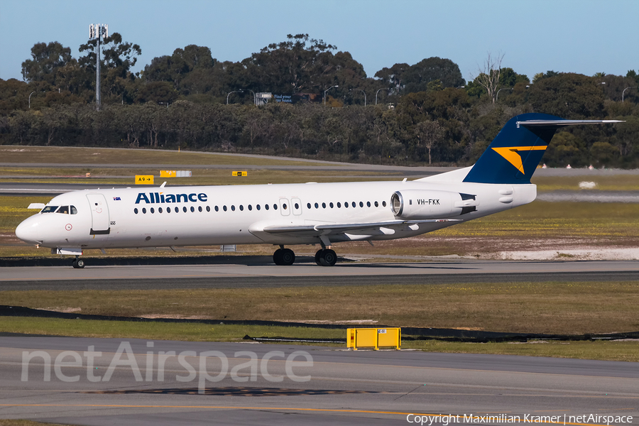 Alliance Airlines Fokker 100 (VH-FKK) | Photo 391650