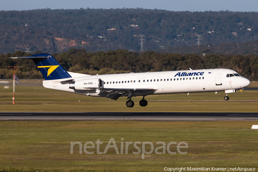 Alliance Airlines Fokker 100 (VH-FKK) | Photo 391731