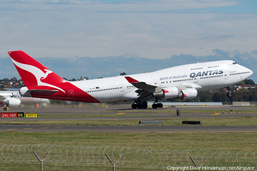 Qantas Boeing 747-48E (VH-OEB) | Photo 95430