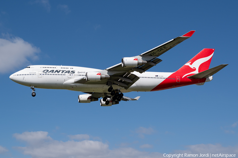 Qantas Boeing 747-438(ER) (VH-OEE) | Photo 352990