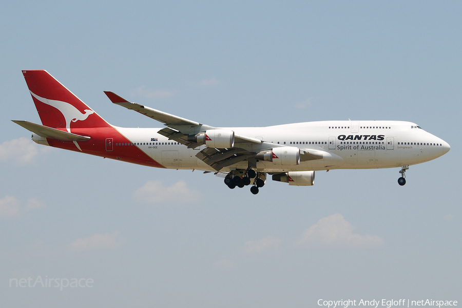 Qantas Boeing 747-438(ER) (VH-OEE) | Photo 225760