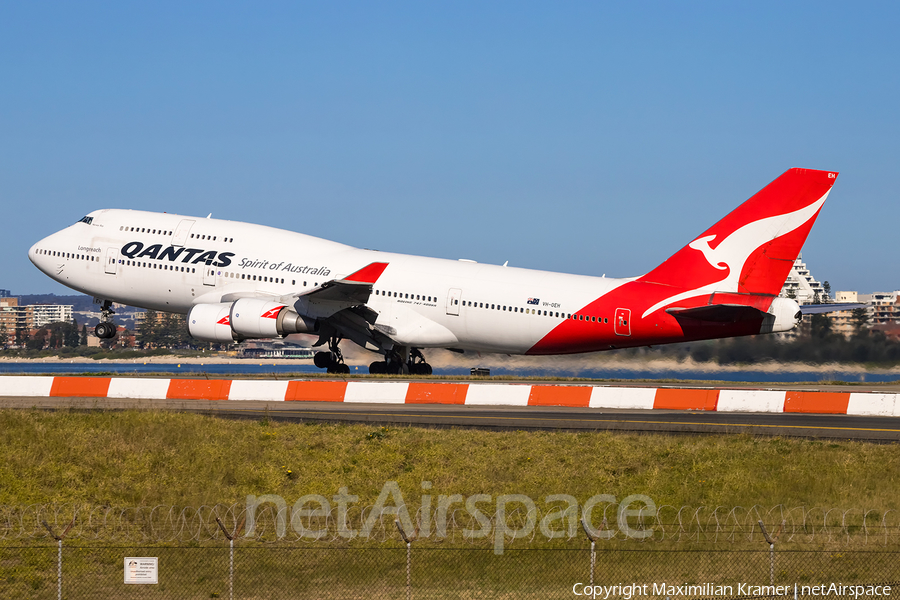 Qantas Boeing 747-438(ER) (VH-OEH) | Photo 389802