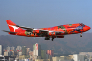 Qantas Boeing 747-438 (VH-OJB) at  Hong Kong - Kai Tak International (closed), Hong Kong