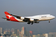 Qantas Boeing 747-438 (VH-OJR) at  Hong Kong - Kai Tak International (closed), Hong Kong