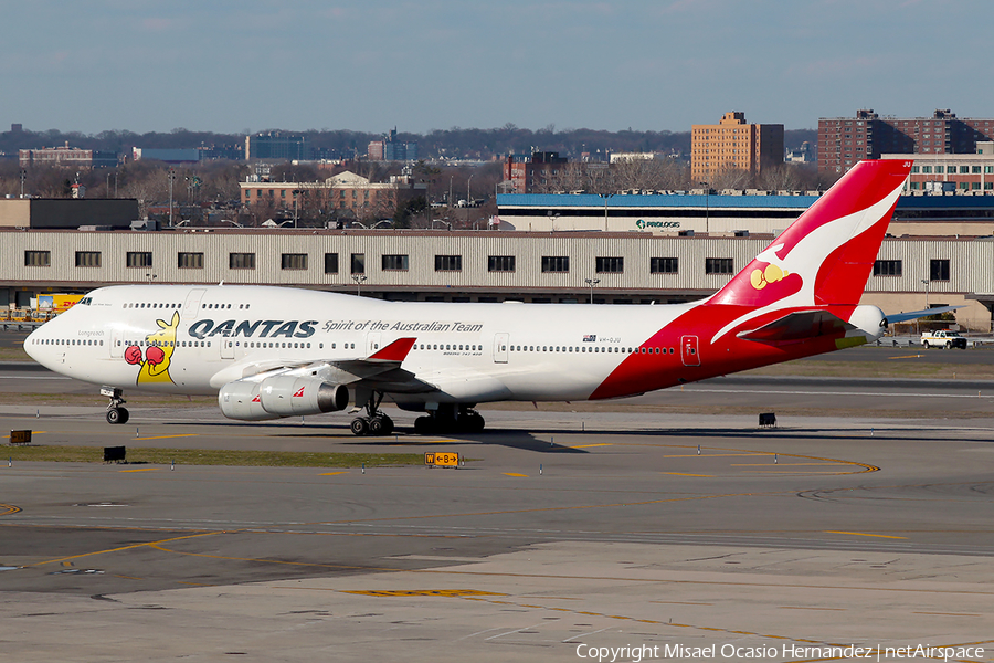 Qantas Boeing 747-438 (VH-OJU) | Photo 175408