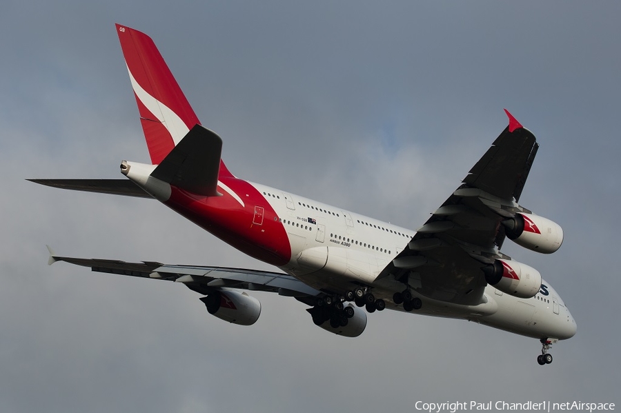Qantas Airbus A380-842 (VH-OQB) | Photo 132324