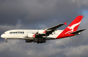 Qantas Airbus A380-842 (VH-OQB) at  London - Heathrow, United Kingdom