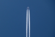 Qantas Airbus A380-842 (VH-OQB) at  West Texas, United States