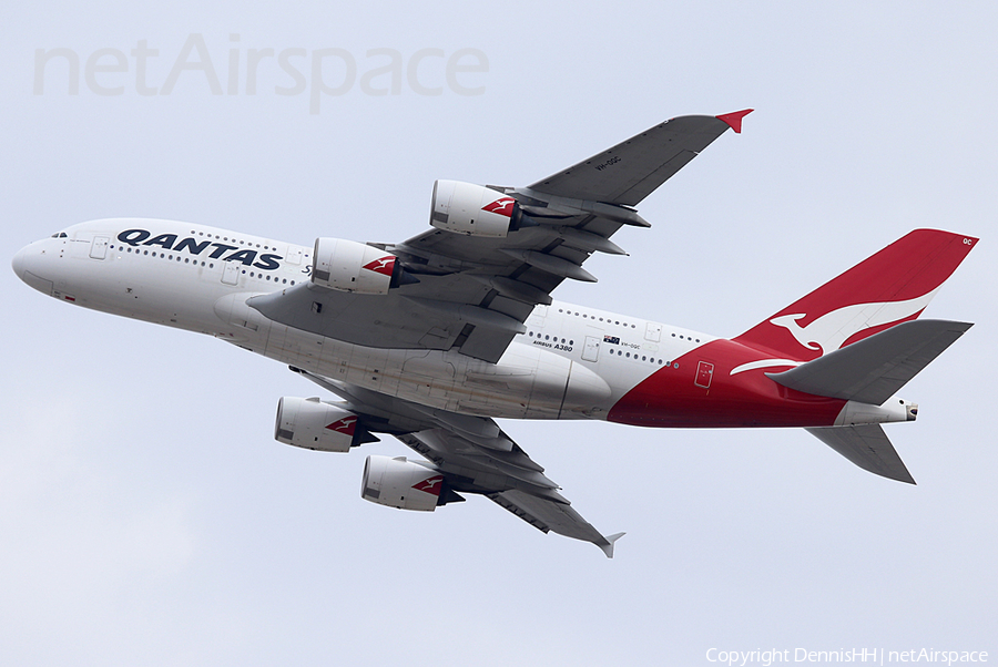 Qantas Airbus A380-842 (VH-OQC) | Photo 388867
