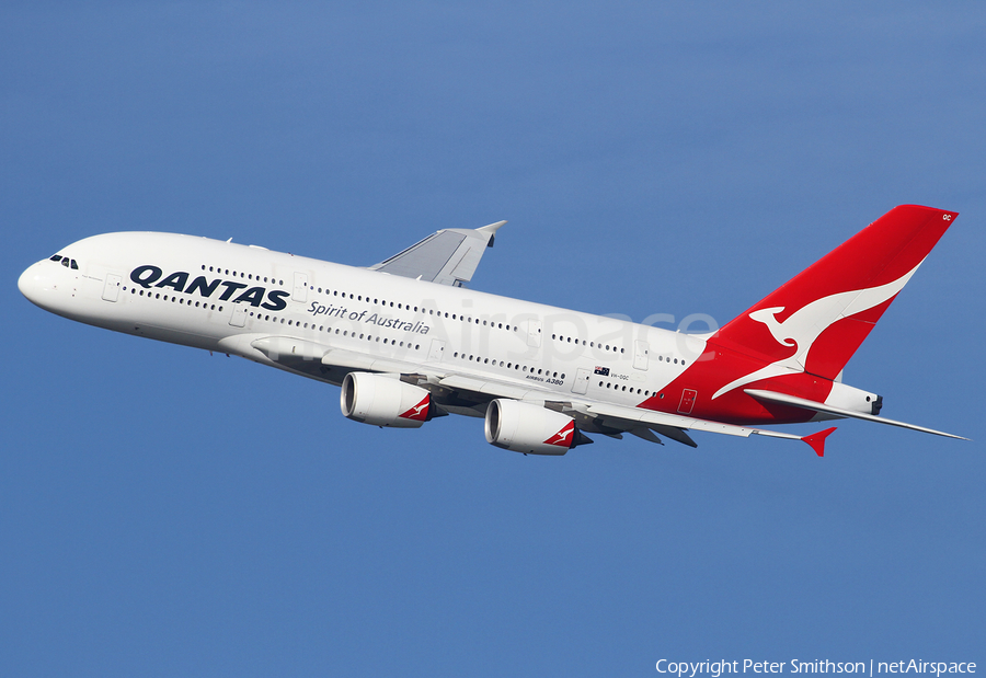 Qantas Airbus A380-842 (VH-OQC) | Photo 218603