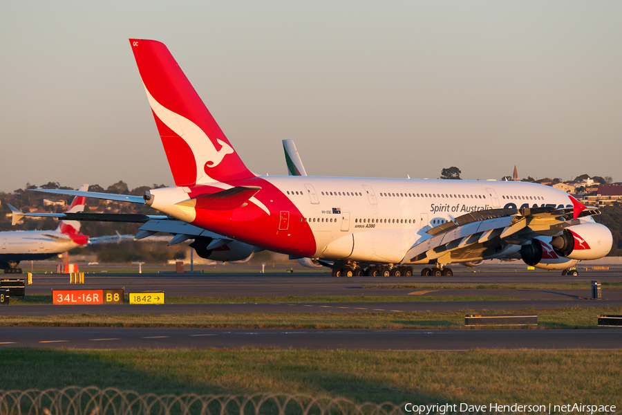 Qantas Airbus A380-842 (VH-OQC) | Photo 59925