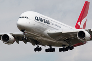 Qantas Airbus A380-842 (VH-OQD) at  London - Heathrow, United Kingdom