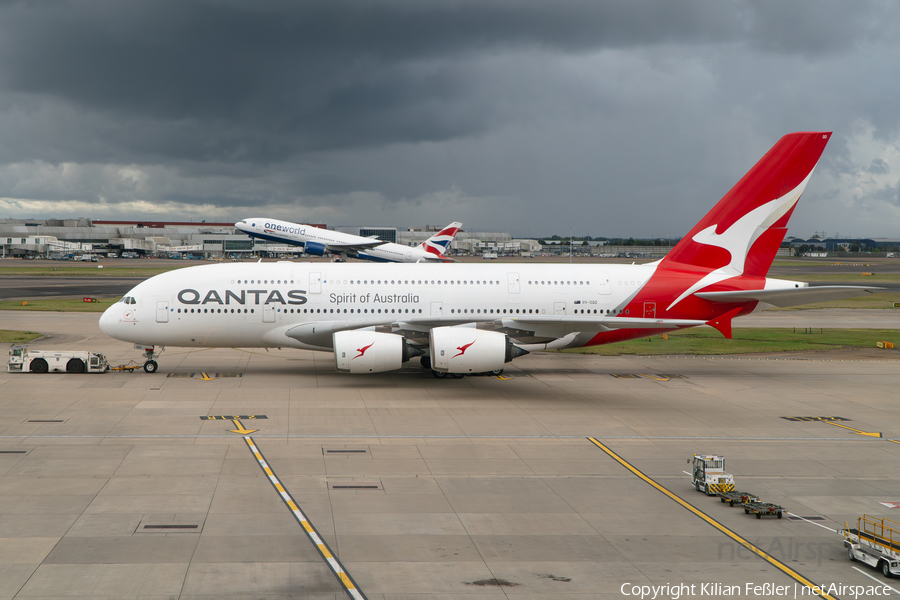 Qantas Airbus A380-842 (VH-OQD) | Photo 640115