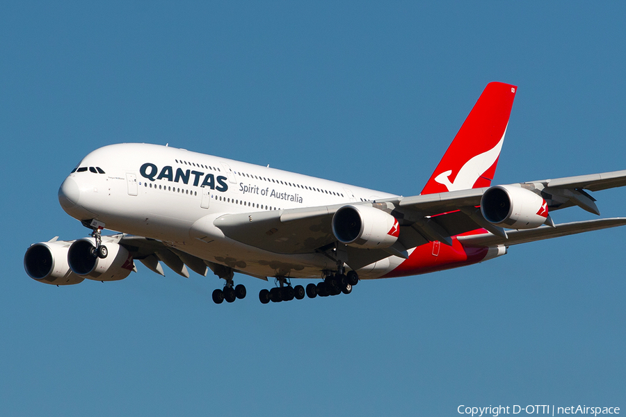 Qantas Airbus A380-842 (VH-OQD) | Photo 283609