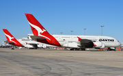 Qantas Airbus A380-842 (VH-OQE) at  Dallas/Ft. Worth - International, United States