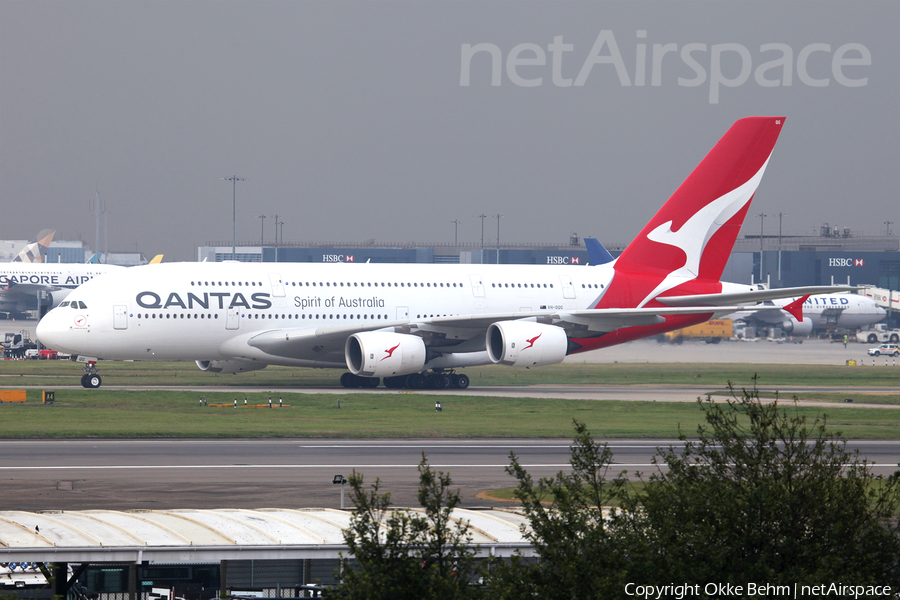 Qantas Airbus A380-842 (VH-OQG) | Photo 335450