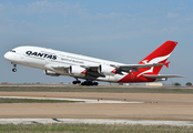 Qantas Airbus A380-842 (VH-OQH) at  Dallas/Ft. Worth - International, United States