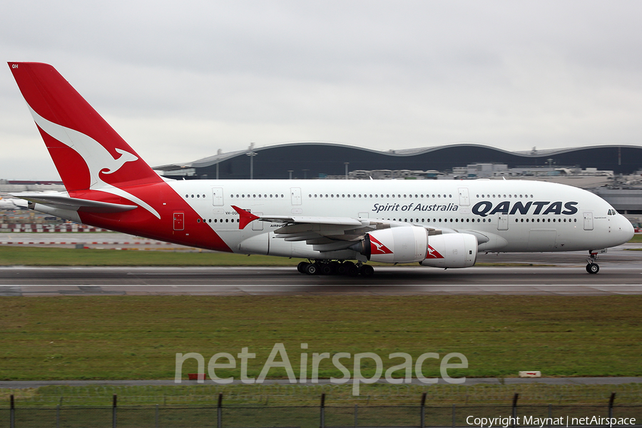 Qantas Airbus A380-842 (VH-OQH) | Photo 360950