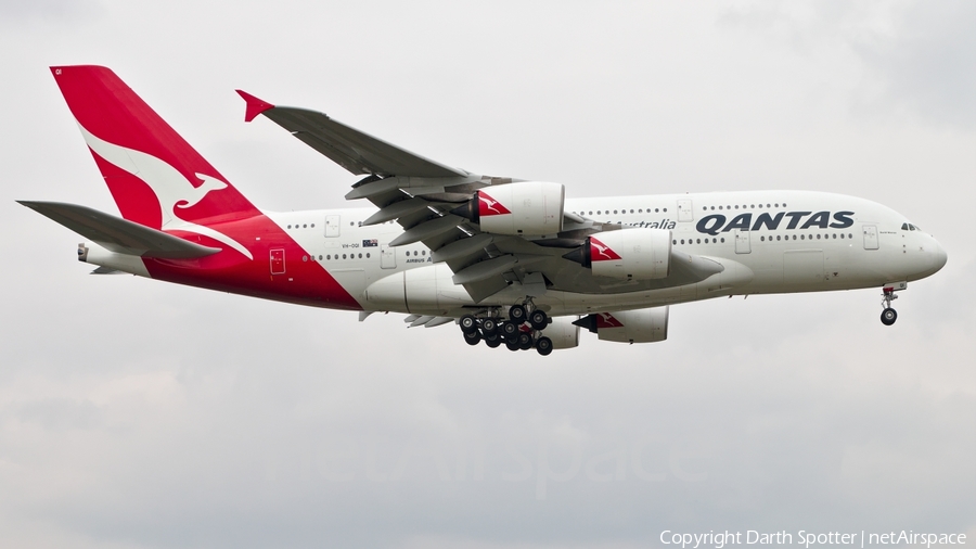 Qantas Airbus A380-842 (VH-OQI) | Photo 182451