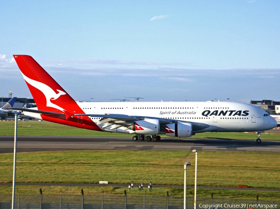 Qantas Airbus A380-842 (VH-OQJ) | Photo 219455