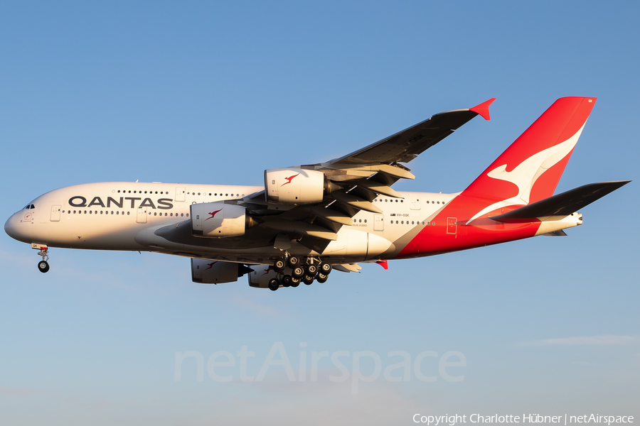 Qantas Airbus A380-842 (VH-OQK) | Photo 377582