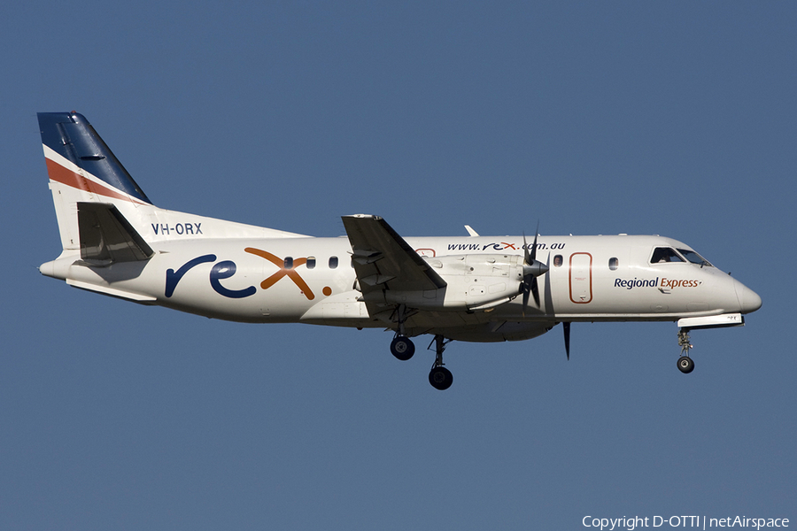 REX - Regional Express SAAB 340B (VH-ORX) | Photo 283880
