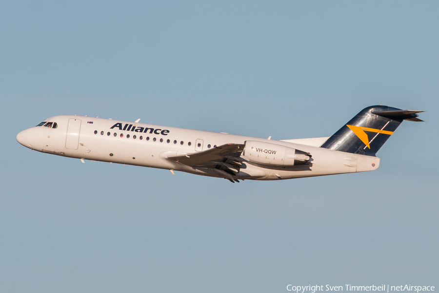 Alliance Airlines Fokker 70 (VH-QQW) | Photo 284850
