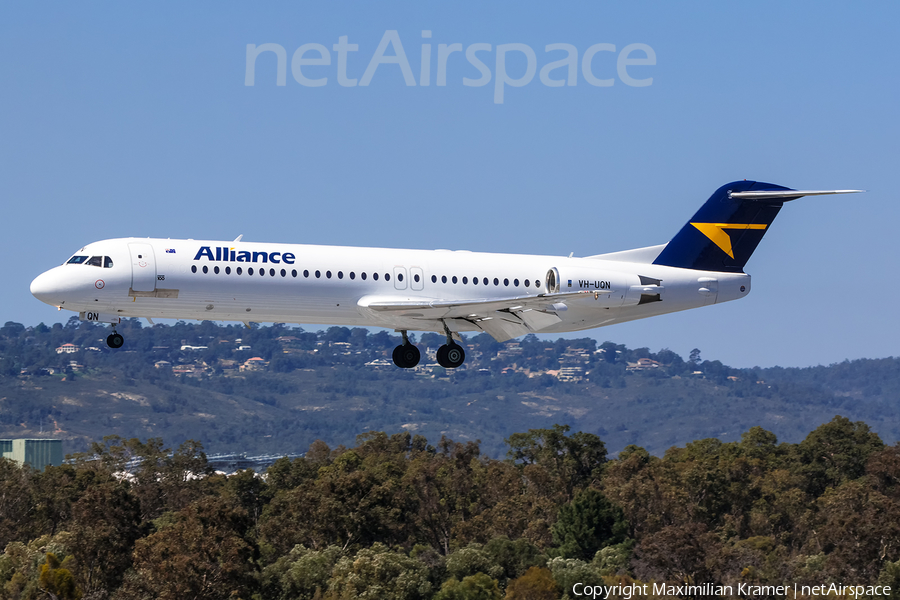 Alliance Airlines Fokker 100 (VH-UQN) | Photo 391666