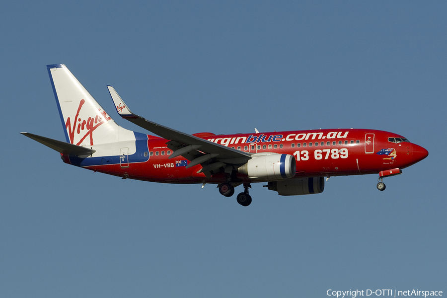 Virgin Blue Boeing 737-7Q8 (VH-VBB) | Photo 283445