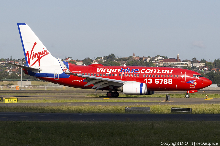 Virgin Blue Boeing 737-7Q8 (VH-VBK) | Photo 282734