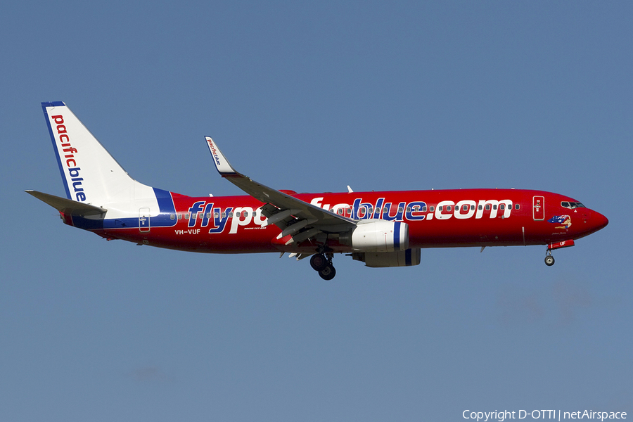 Pacific Blue Boeing 737-8FE (VH-VUF) | Photo 283425