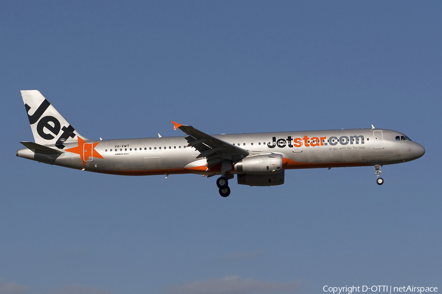 Jetstar Airways Airbus A321-231 (VH-VWT) | Photo 283439