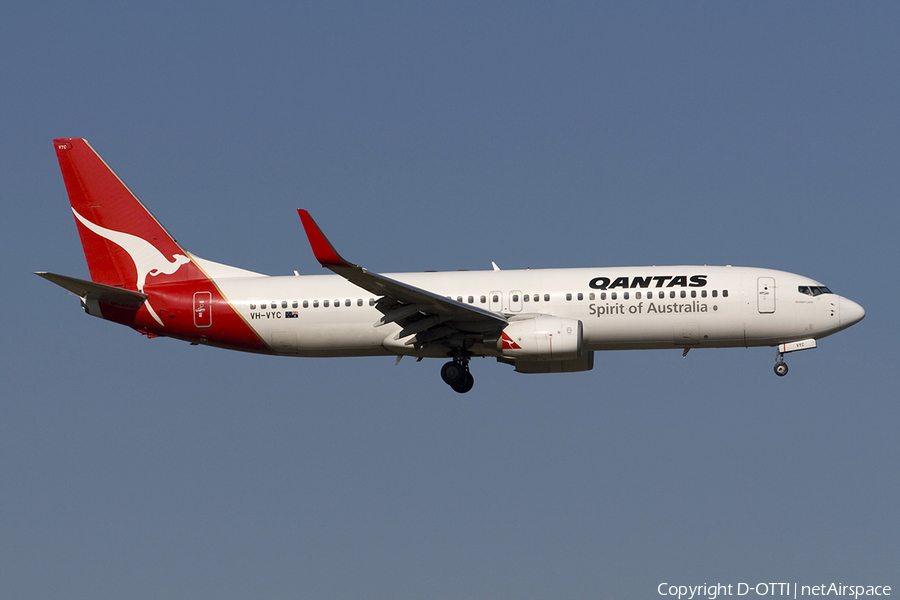 Qantas Boeing 737-838 (VH-VYC) | Photo 283871