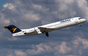 Alliance Airlines Fokker 100 (VH-XWM) at  Perth, Australia