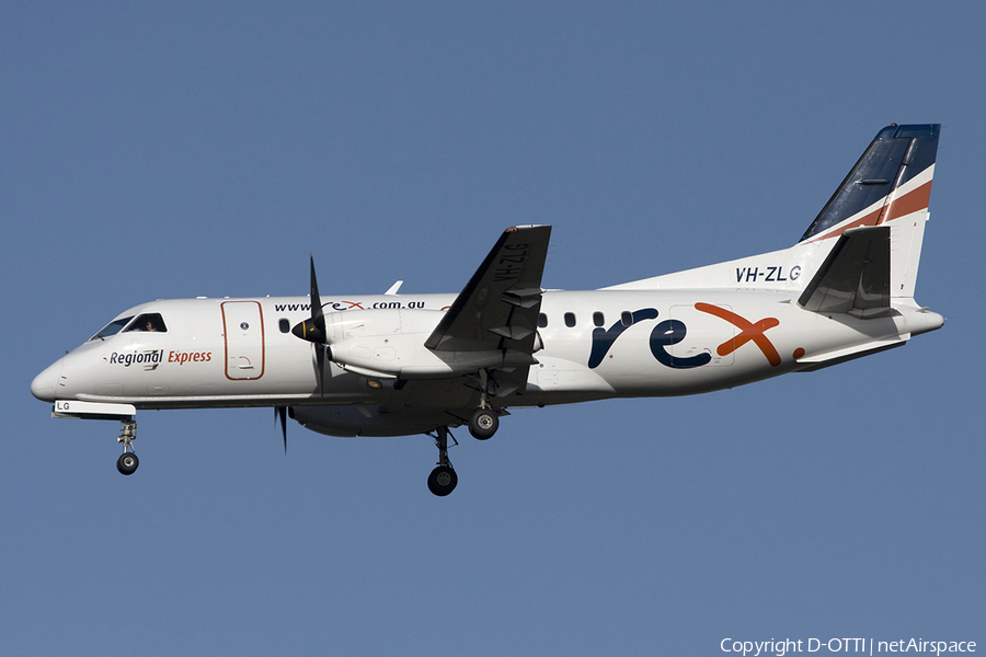 REX - Regional Express SAAB 340B+ (VH-ZLG) | Photo 283653